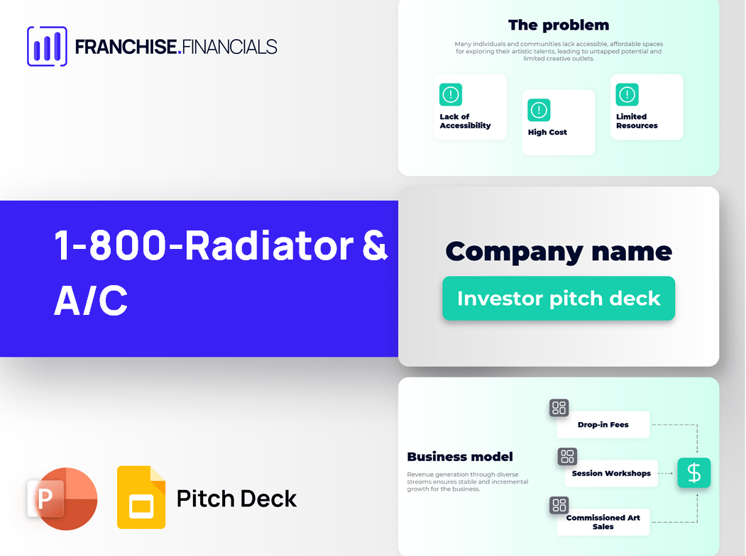 1-800-Radiator & A/C Franchise Pitch Deck Template