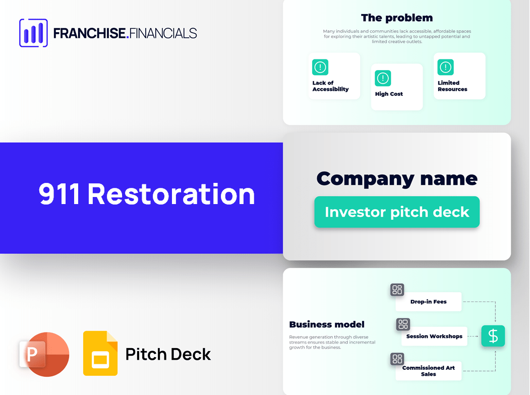 911 Restoration Franchise Pitch Deck Template