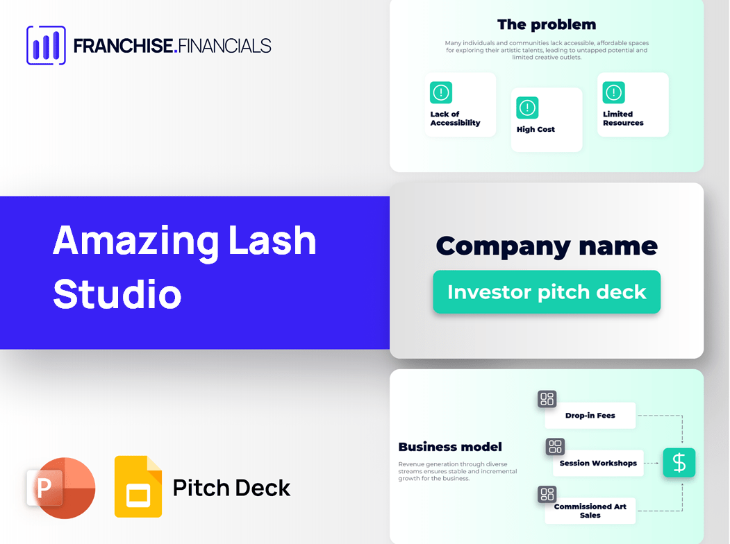 Amazing Lash Studio Franchise Pitch Deck Template