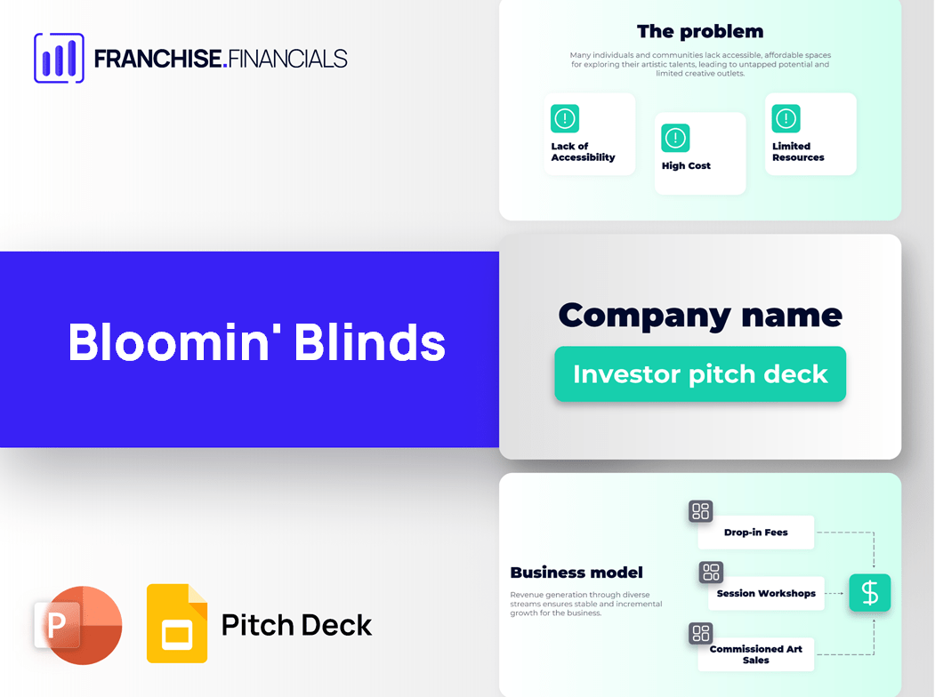 Bloomin' Blinds Franchise Pitch Deck Template