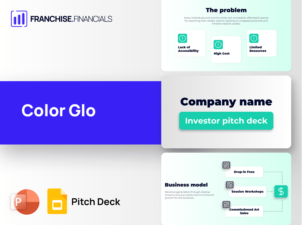 Color Glo Franchise Pitch Deck Template