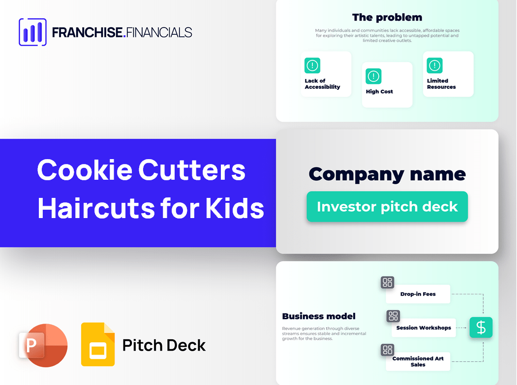Cookie Cutters Haircuts for Kids Franchise Pitch Deck Template