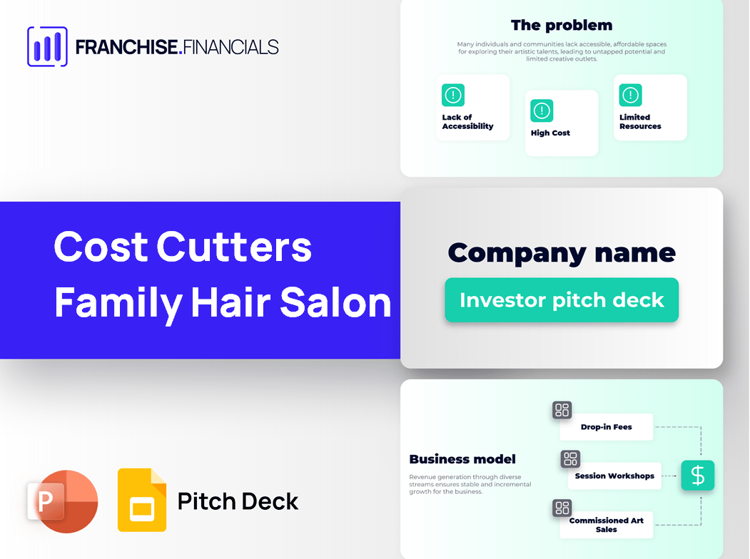 Cost Cutters Family Hair Salon Franchise Pitch Deck Template