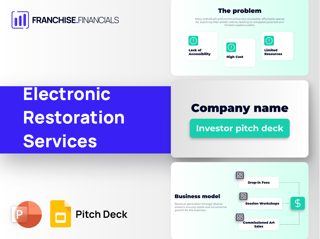 Electronic Restoration Services Franchise Pitch Deck Template