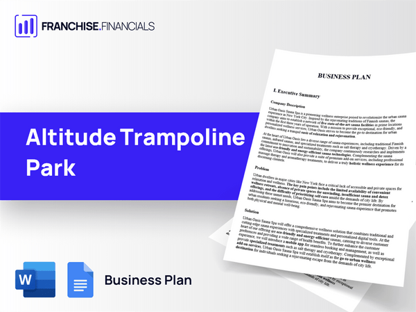 Altitude Trampoline Park Franchise Business Plan Template