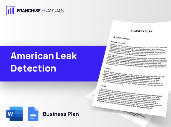 American Leak Detection Franchise Business Plan Template