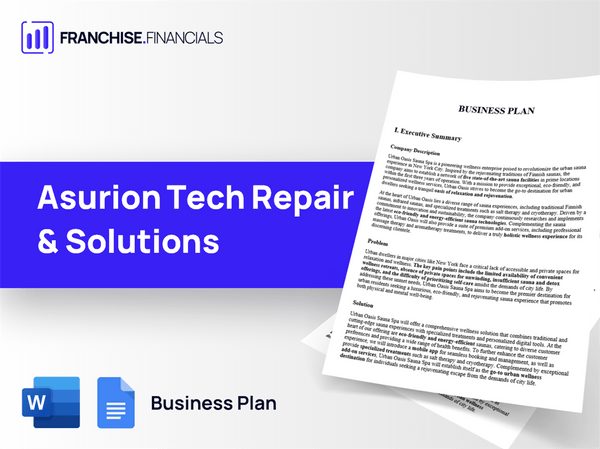 Asurion Tech Repair & Solutions Franchise Business Plan Template