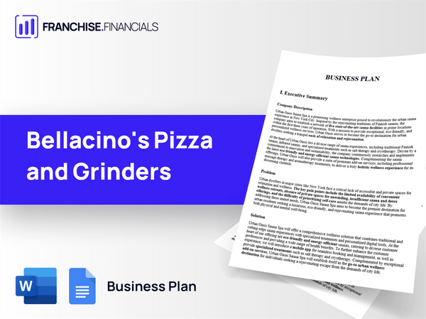 Bellacino's Pizza and Grinders Franchise Business Plan Template