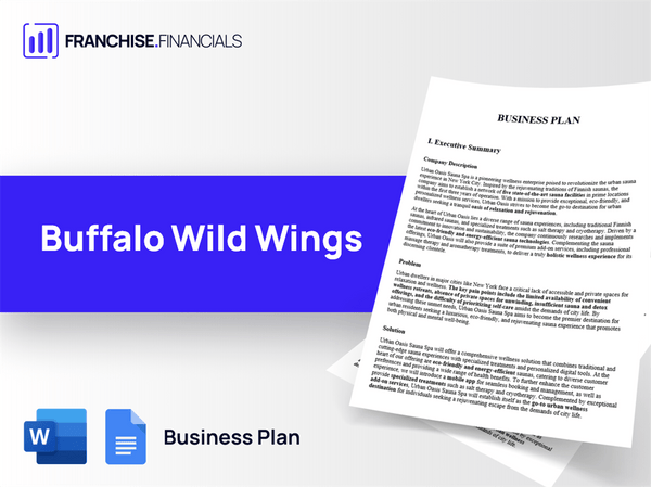 Buffalo Wild Wings Franchise Business Plan Template