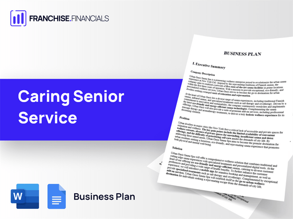 Caring Senior Service Franchise Business Plan Template