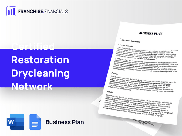 Certified Restoration Drycleaning Network Franchise Business Plan Template