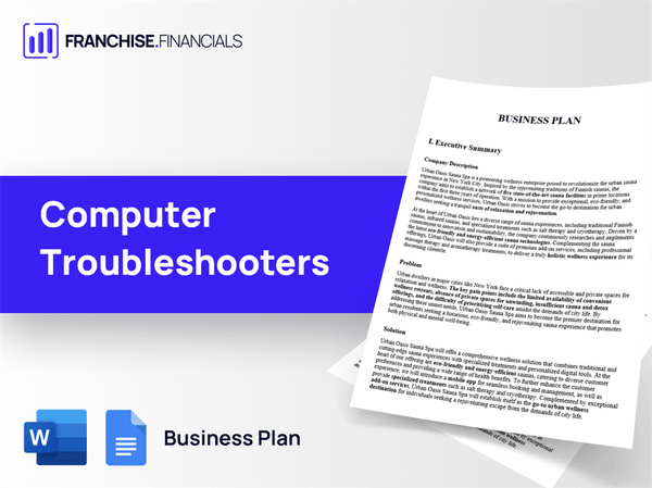 Computer Troubleshooters Franchise Business Plan Template