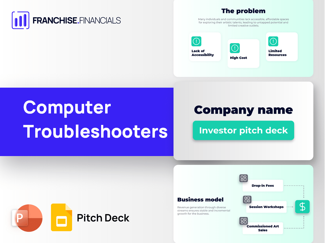 Computer Troubleshooters Franchise Pitch Deck Template