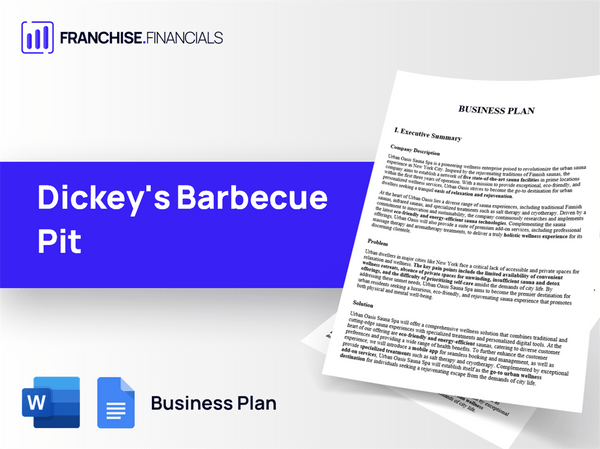 Dickey's Barbecue Pit Franchise Business Plan Template