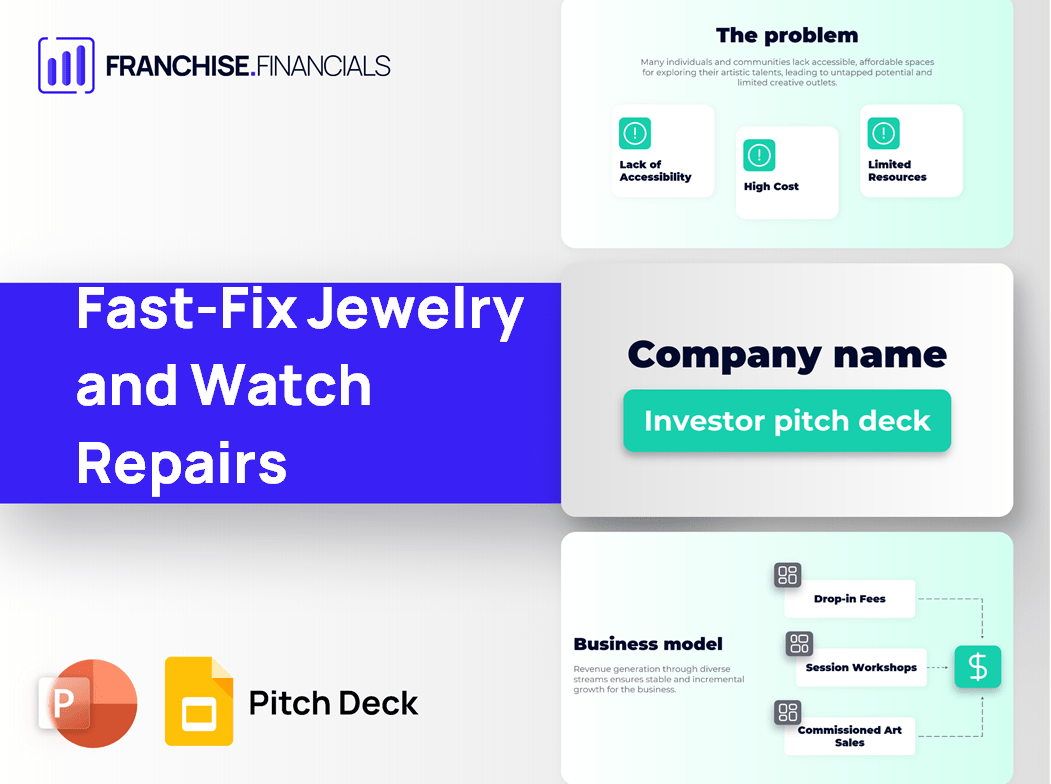 Fast-Fix Jewelry and Watch Repairs Franchise Pitch Deck Template