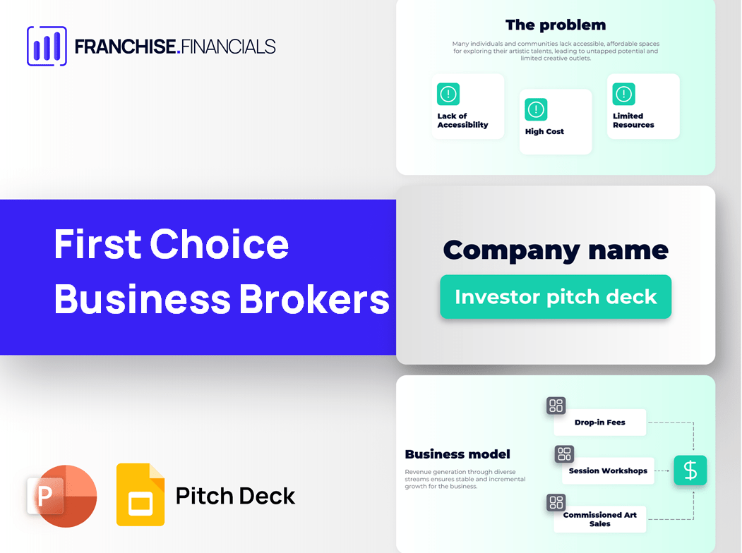 First Choice Business Brokers Franchise Pitch Deck Template