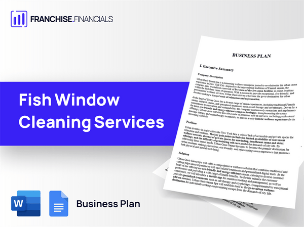Fish Window Cleaning Services Franchise Business Plan Template