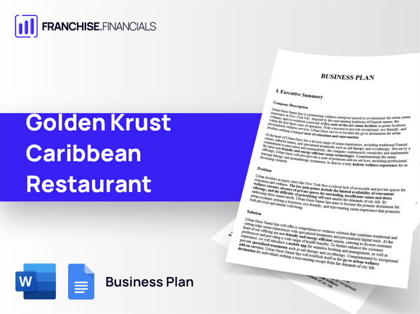 Golden Krust Caribbean Restaurant Franchise Business Plan Template