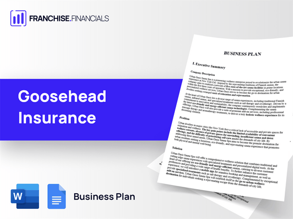 Goosehead Insurance Franchise Business Plan Template