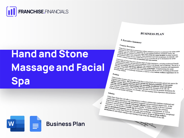 Hand and Stone Massage and Facial Spa Franchise Business Plan Template