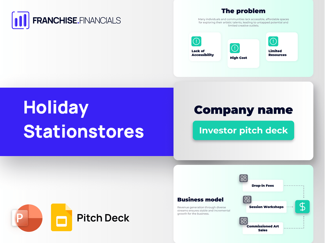 Holiday Stationstores Franchise Pitch Deck Template