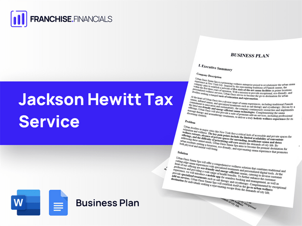 Jackson Hewitt Tax Service Franchise Business Plan Template