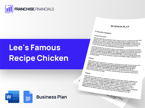 Lee's Famous Recipe Chicken Franchise Business Plan Template