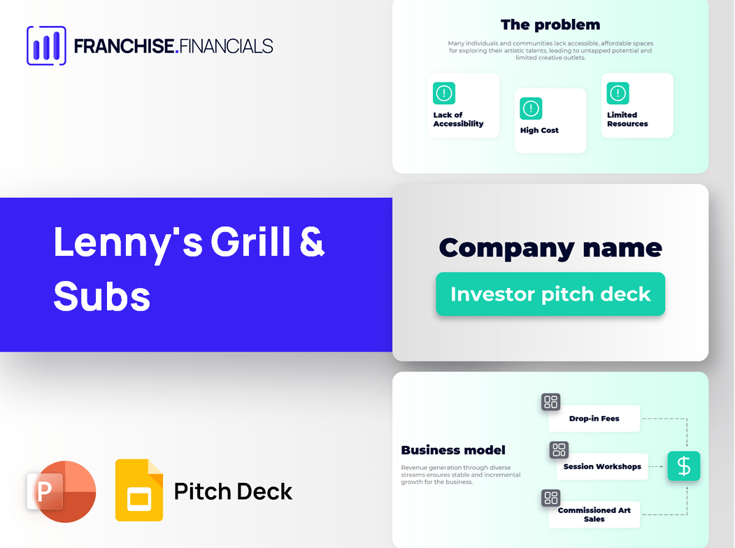 Lenny's Grill & Subs Franchise Pitch Deck Template