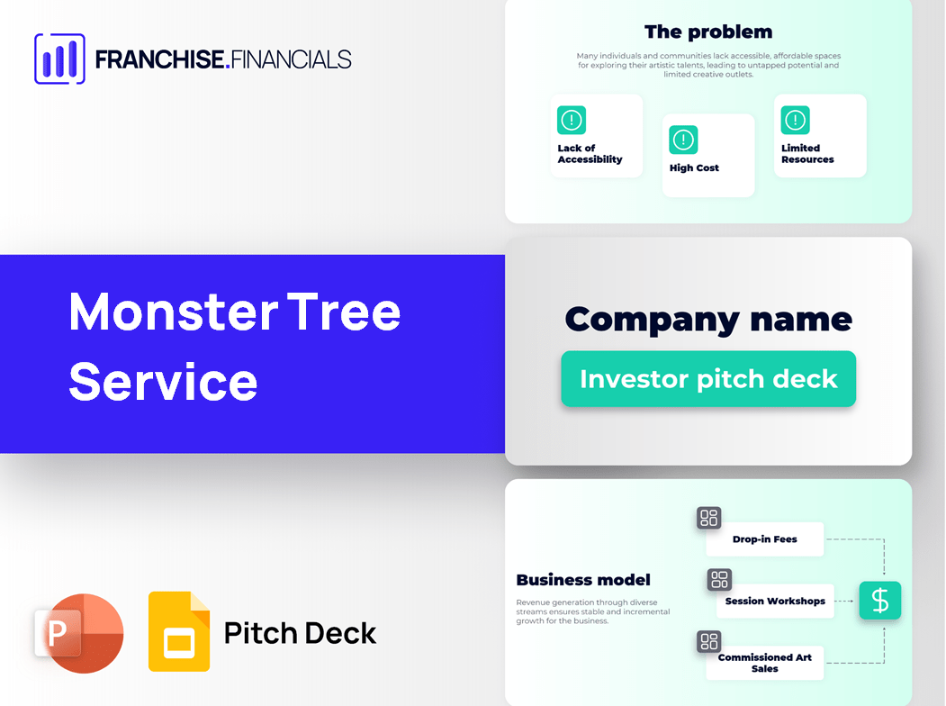 Monster Tree Service Franchise Pitch Deck Template