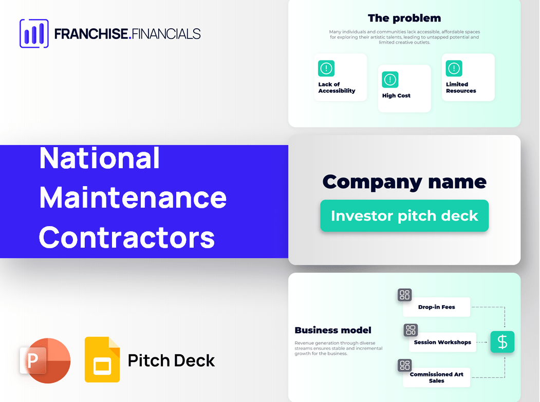 National Maintenance Contractors Franchise Pitch Deck Template