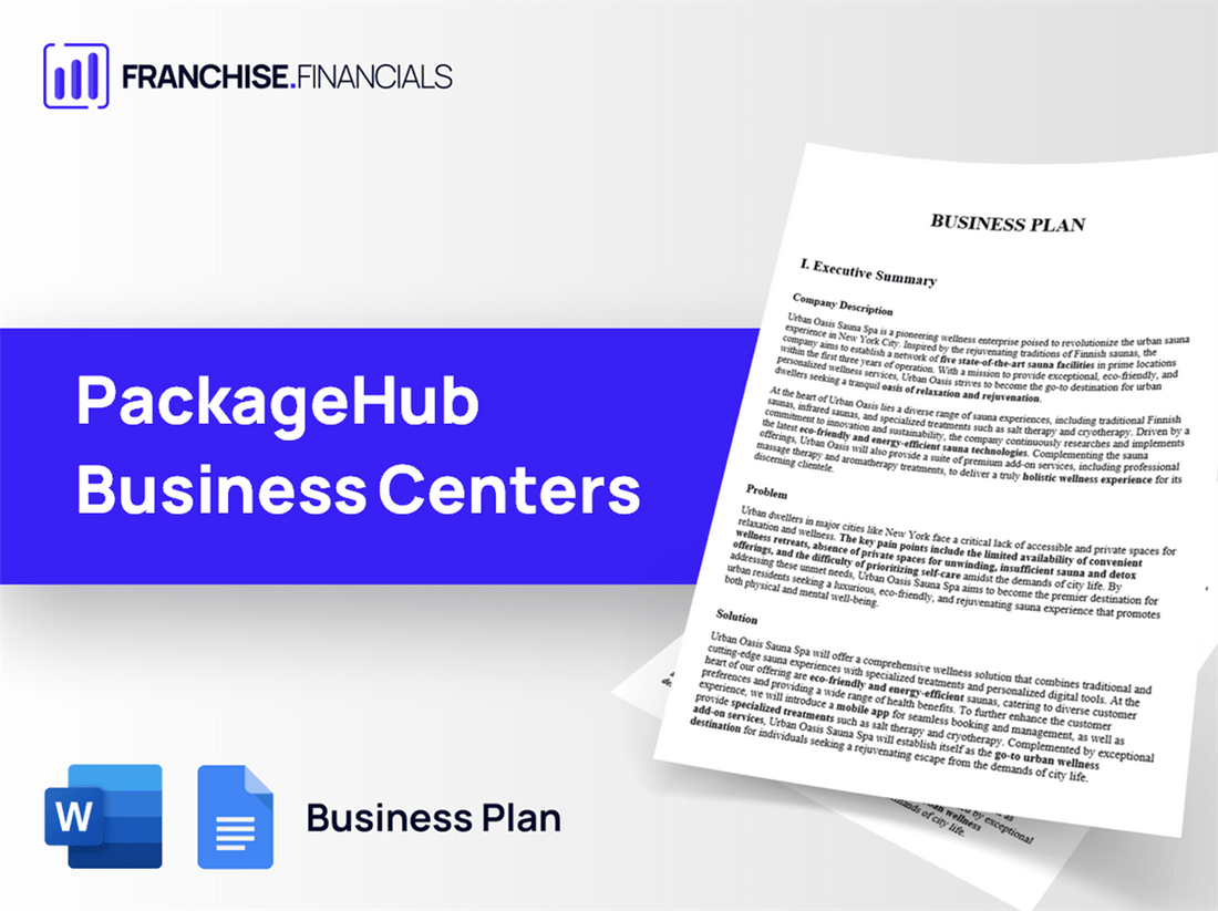 PackageHub Business Centers Franchise Business Plan Template