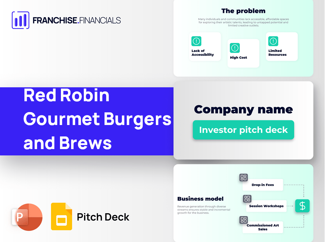 Red Robin Gourmet Burgers and Brews Franchise Pitch Deck Template