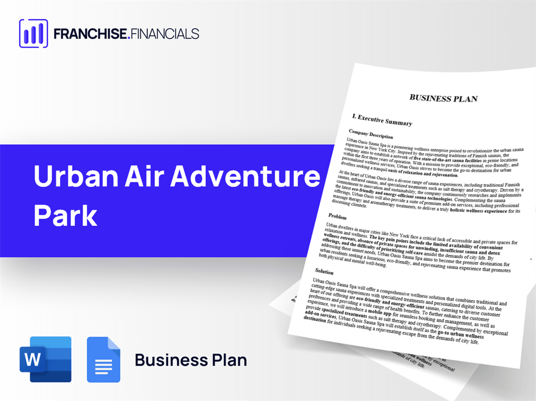 Urban Air Adventure Park Franchise Business Plan Template