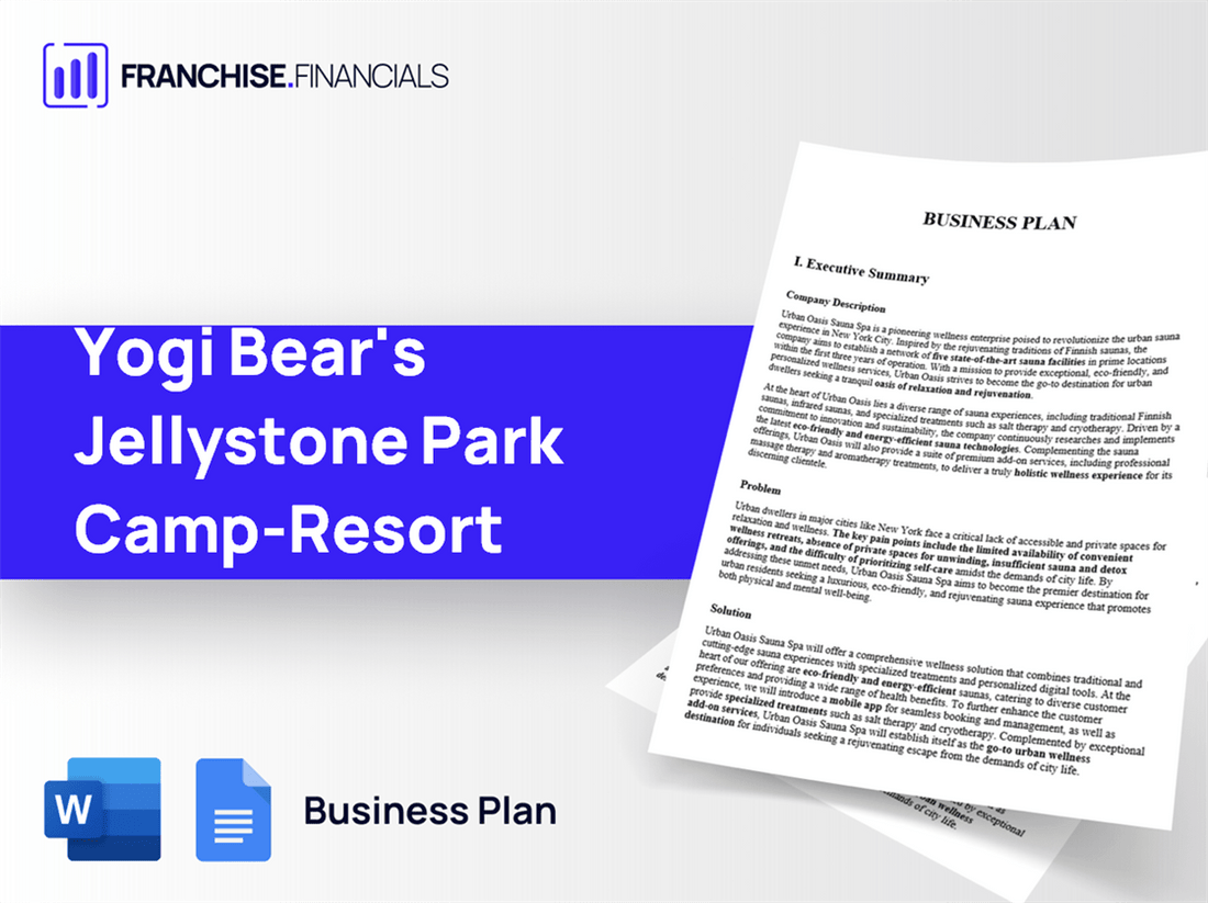 Yogi Bear's Jellystone Park Camp-Resort Franchise Business Plan Template